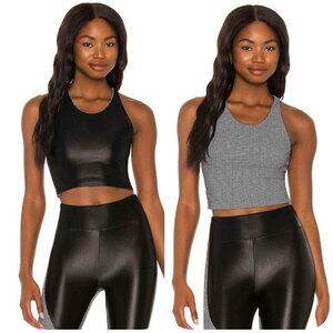 Koral Bruna Reversible Sports Bra Tank in Black & White Size Small